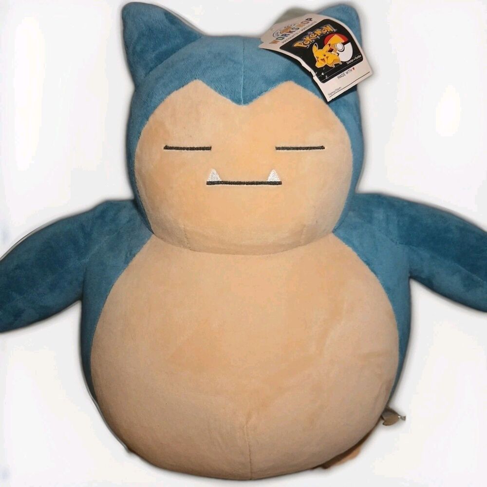 BAB Snorlax Pokemon 16” Plush with Sound & Tag Build-A-Bear LARGE
